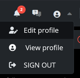 Edit profile