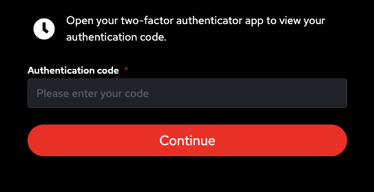 login with 2FA